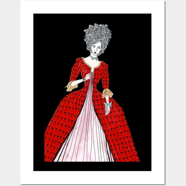 Rococo Woman Wall Art by VitaMantasorena